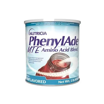 Nutricia North America - 200771 Oral Supplement PhenylAde® MTE Amino Acid Blend Unflavored Powder 16 oz. / 454 Gram Canister