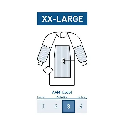 McKesson Brand - 183-I91-4340-S1 McKesson Fabric Reinforced Surgical Gown with Towel