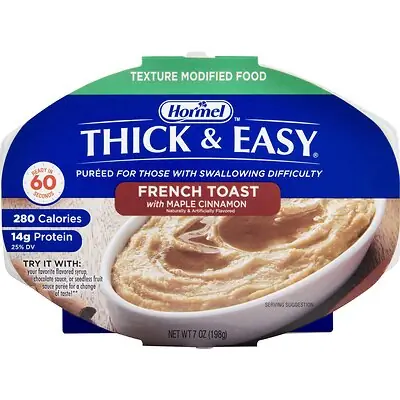 Lyons Magnus LLC - 160742 Thick & Easy® Purées Maple Cinnamon French Toast Purée Thickened Food
