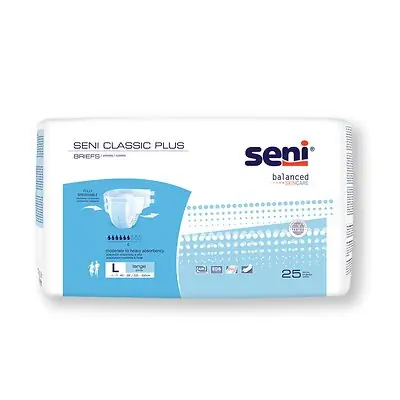 TZMO USA Inc - S-LA25-BC2 Seni® Classic Plus Moderate to Heavy Absorbency Incontinence Brief
