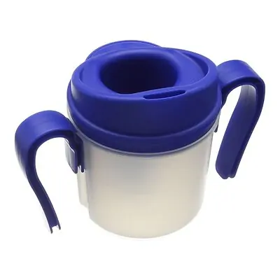 Performance Health - 81066471 Regulating Drinking Cup Provale™ 8 oz. Plastic Clear Cup / Blue Lid Reusable