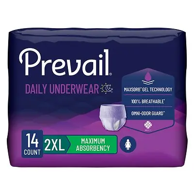 First Quality Products LLC - PWC-517 Prevail® for Women Daily Absorbent Underwear