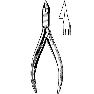Sklar - 97-1243 Tissue / Nail Nipper Convex Jaw 5 Inch Length German Stainless Steel
