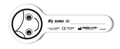 Good-Lite - 253200 Heidi® Eye Occluder Heidi Smiling Face Style Disposable White Card Stock