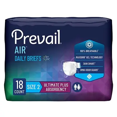 First Quality Products LLC - PVBNG-013CA Prevail Air™ Stretchable Ultimate Plus Absorbency Briefs