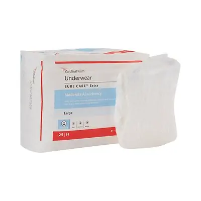 Cardinal - 1845R Sure Care™ Extra Moderate Absorbency Incontinence Underwear
