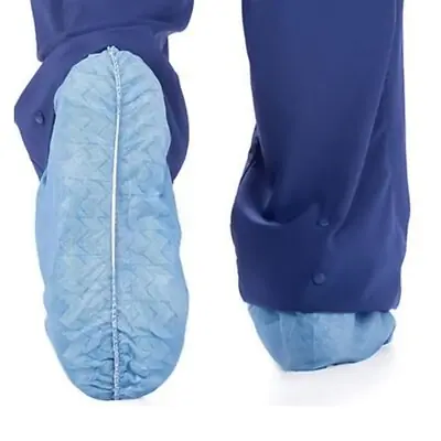 Cardinal - 4854 Shoe Cover Dura-Fit™ X-Large Shoe High Nonskid Sole Blue NonSterile