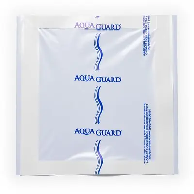 Tidi Products - 50015-RBX IV Site Barrier Protector AquaGuard® Shower Sheet 9 X 9 Inch Square NonSterile