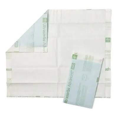 Medline - ULTRASORB3136 Disposable Underpad Ultrasorbs AP® Low Air Loss and Repositioning 30 X 36 Inch Polymer Heavy Absorbency