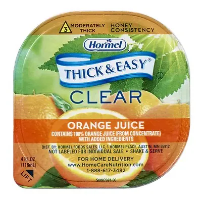 Lyons Magnus LLC - 32192 Thick & Easy® Clear Honey Consistency Orange Juice Thickened Beverage