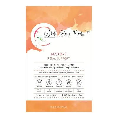 Whole Story Meals - 9125 Oral Supplement Restore Renal Support Unflavored Powder 16 oz. Pouch