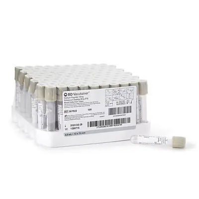 BD - 367922 BD Vacutainer® Venous Blood Collection Tube Sodium Fluoride / Potassium Oxalate Additive 4 mL BD Hemogard™ Closure Plastic Tube