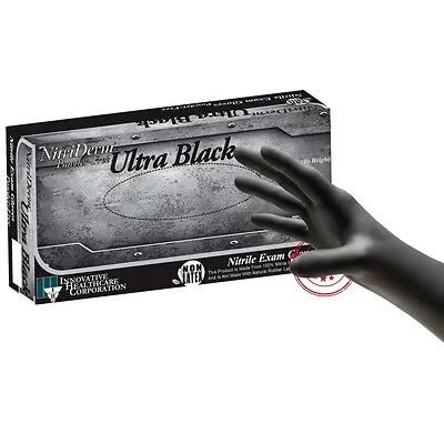 Innovative Healthcare Corp - 187300 NitriDerm® Ultra Black Nitrile Exam Glove