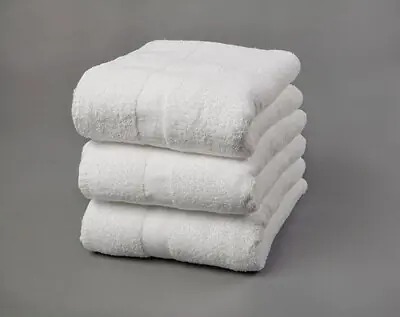 Standard Textile - 40457400 Bath Towel 22 X 44 Inch Cotton Terry Cloth White Reusable