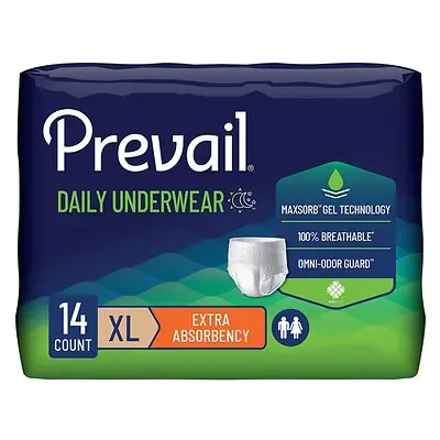 First Quality Products LLC - PV-514 Prevail® Daily Underwear Extra Absorbent Underwear
