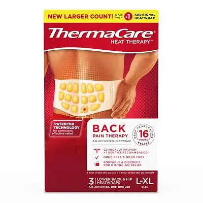 Emerson Healthcare - F00573304020 ThermaCare® Back Pain Therapy Heatwraps L-XL