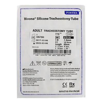 ICU Medical FKA Smiths Medical - 670170 Bivona® TTS™ Tracheostomy Tube