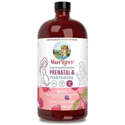 MRO MaryRuth LLC - BL-WO-PPM-CV-SF-32Z-UN-02 Mary Ruth's® Prenatal & Postnatal Liquid Multivitamin Liquid