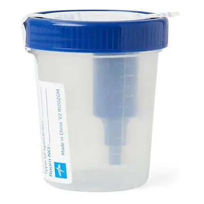 Medline - DYND364976 Specimen Container 120 mL (4 oz.) Screw Cap Patient Information Sterile Fluid Path