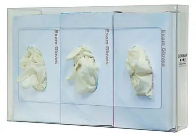 Bowman Manufacturing - GP-073 Glove Box Holder Narrow Horizontal or Vertical Mounted 3-Box Capacity Clear 2-15/16 X 10-1/8 X 15-15/16 Inch Plastic