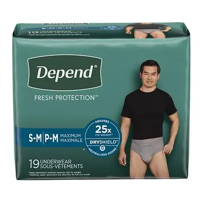 Kimberly Clark - 43616 Depend® Fresh Protection™ Men's Maximum Absorbency Underwear