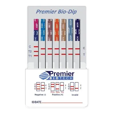 Premier Biotech - PDA-13CW-LC Bio-Dip™ 13-Drug Panel Drugs of Abuse Test Kit