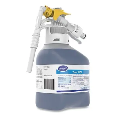 Essendant Co-United Stationers - DVS3062637 Surface Disinfectant Cleaner Diversey™ Virex® II 256 Quaternary Based RTD® Dispensing System Liquid Concentrate 1.5 Liter Bottle Mint Scent NonSterile