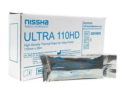 Nissha Medical Tech - 32019065 Ultrasound Video Paper Nissha Roll High Density Without Grid
