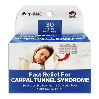 Carpal AID LLC - CA-30PK UNI Carpal Aid® Patch Hand-Based Carpal Tunnel Support