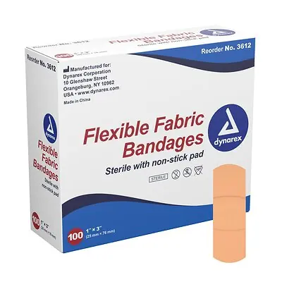 Dynarex - 3612 dynarex® Tan Adhesive Fabric Bandage