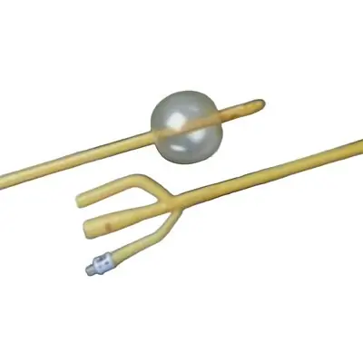 Bard - 0167L24 Foley Catheter Bardex® Lubricath® 3-Way Standard Tip 30 cc Balloon 24 Fr. Latex