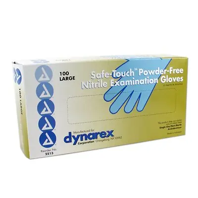 Dynarex - 2513 Safe-Touch™ Nitrile Exam Glove