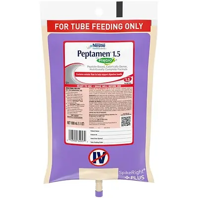Nestle Healthcare Nutrition - 10043900349579 Peptamen® 1.5 with Prebio1™ Peptide-Based Nutritionally Complete Formula