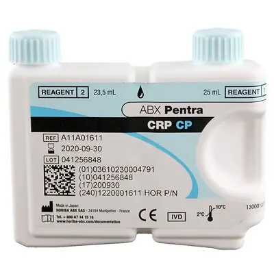 Horiba - 1220001611 General Chemistry Reagent ABX Pentra™ C-Reactive Protein (CRP) For ABX Pentra 400 Clinical Chemistry Analyzer 200 Tests