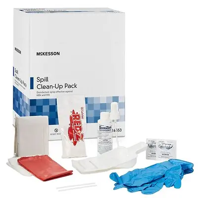 McKesson Brand - 16553 McKesson Bloodborne Pathogen Spill Clean-Up Pack