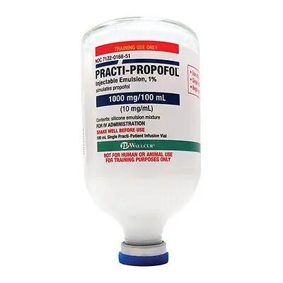 Wallcur - 462PF Clinical Training Medication Practi-Propofol™ Liquid Vial 100 mL