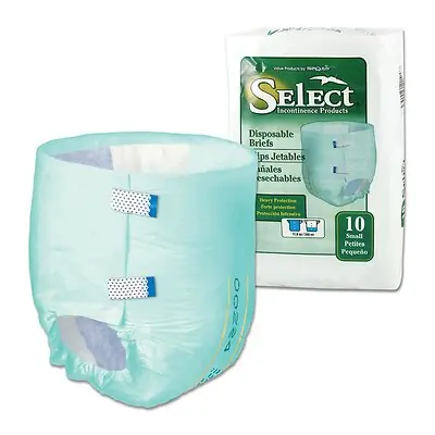 Principle Business Enterprises - 2620 Incontinence Brief Select® Adult Small Unisex Disposable Heavy Absorbency