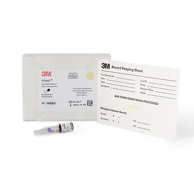 Solventum Corporation - 1496V 3M™ Attest™ Super Rapid Readout Sterilization BI Challenge Pack