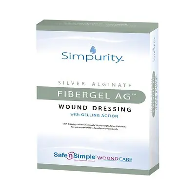 Safe N Simple - SNS56716 Simpurity™ Fibergel AG™ Silver Alginate Dressing