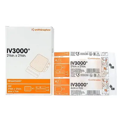 Smith & Nephew - 66024007 IV3000™ 1-Hand Peripheral Catheter Dressing