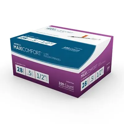 MHC Medical - 502 MaxiComfort® II Standard Insulin 0.5 mL Syringe w/ Needle