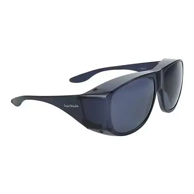 Dioptics - 10601778.FGX Sunglasses SolarShield® Fit Over Uncoated Smoke Tint Polycarbonate Lens Black Frame Over Ear One Size Fits Most