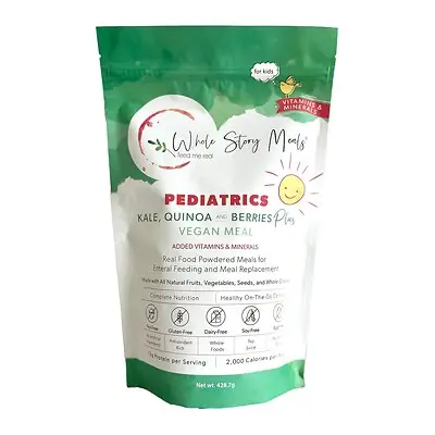 Whole Story Meals - 9323 Pediatric Oral Supplement Whole Story Meals Kale / Quinoa / Berries Plus 16 oz. Pouch Powder Protein