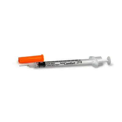 Allison Medical Inc - 22-6403 Standard Insulin Syringe with Needle Surecomfort® 0.3 mL 1/4 Inch 31 Gauge NonSafety Regular Wall