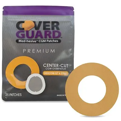Veridian Healthcare LLC - 101-200T Sensor Overpatch CoverGuard Tan For Dexcom G7 Sensor