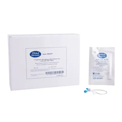 McKesson Brand - MS401 IV Extension Set McKesson Without Port Small Bore 7 Inch Tubing Without Filter Sterile
