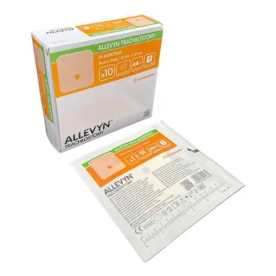 Smith & Nephew - 66007640 Smith & Nephew Allevyn Tracheostomy Nonadhesive Foam Dressing