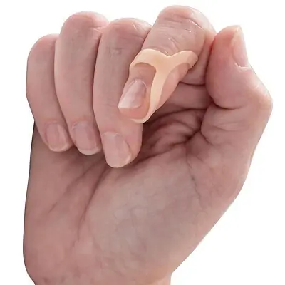 3 Point Products - P1008-5-15 Finger Splint Oval-8® Adult Size 15 Pull-On Left or Right Hand Beige
