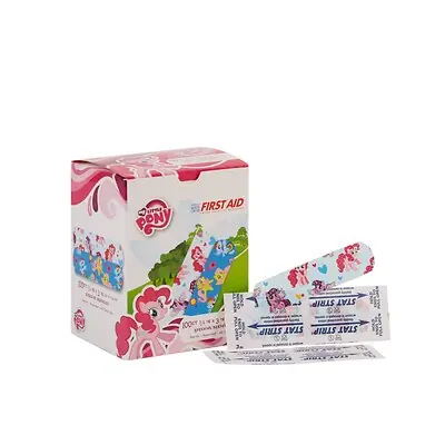 Dukal - 10848 American® White Cross Stat Strip® My Little Pony Kid Design Adhesive Strip