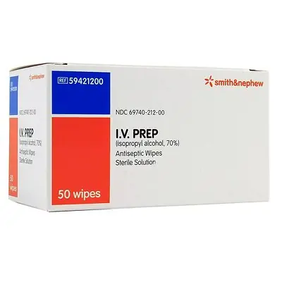 Smith & Nephew - 59421200 IV PREP™ 70% Isopropyl Alcohol Antiseptic Wipes
